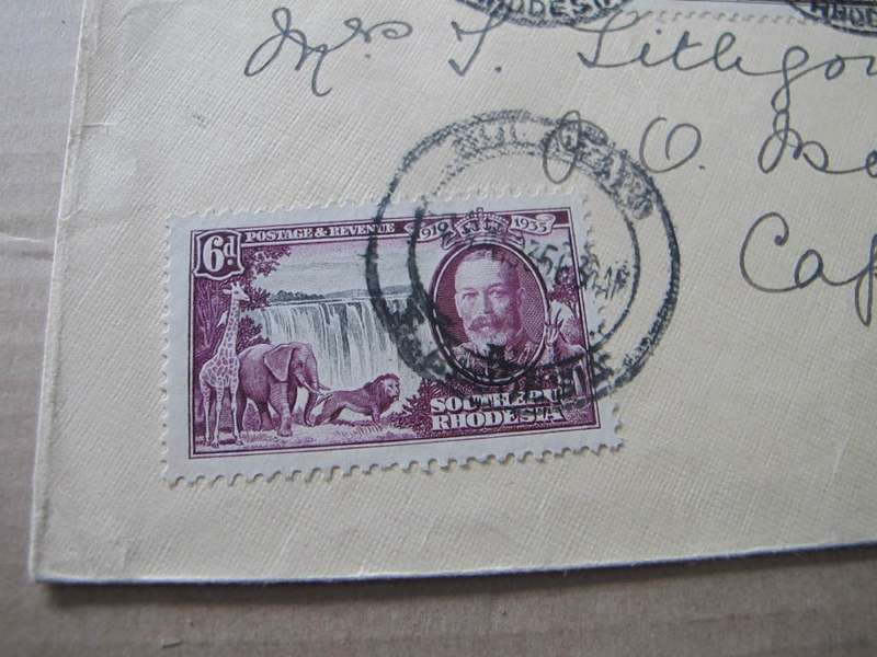 Southern Rhodesia - 1935 George V Silver Jubilee Used on Cover